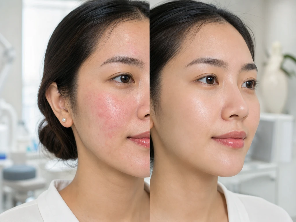 80% reduction in redness after 1 Skin Redness PDT session in Da Nang